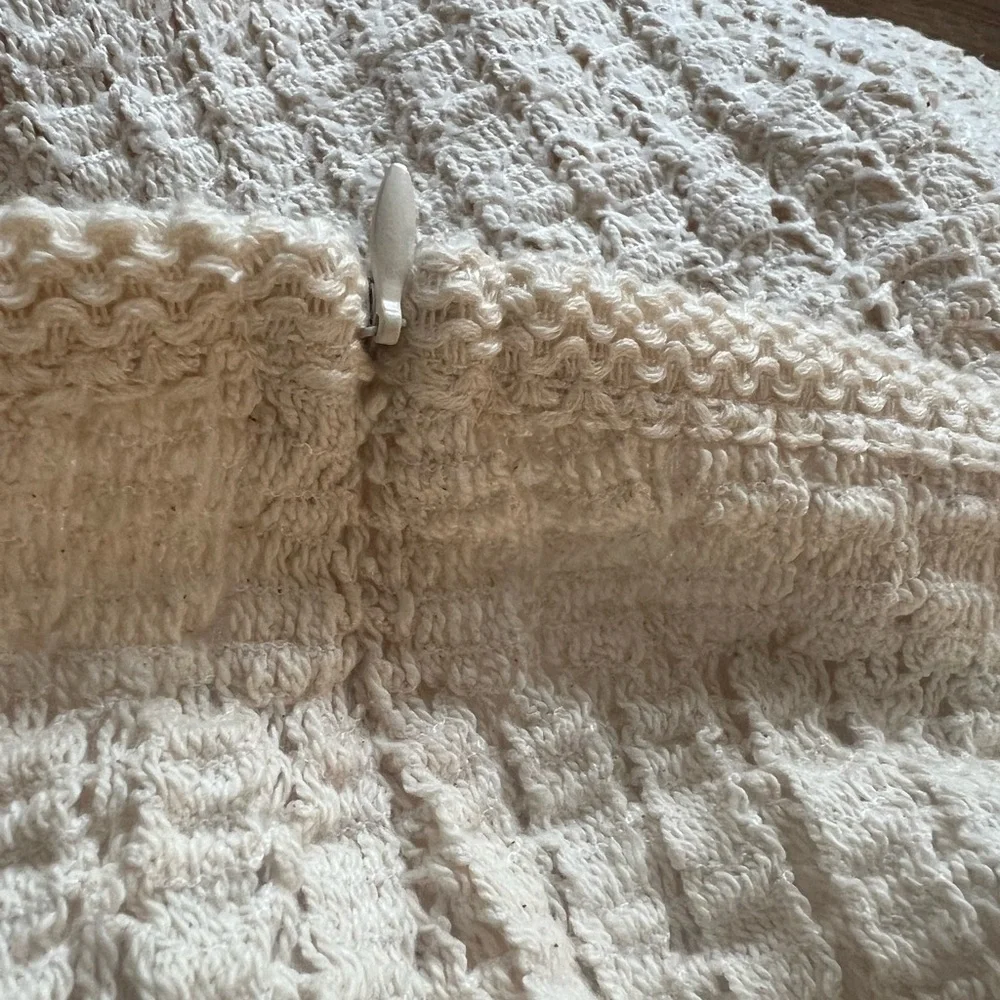 Zara Ivory Woven Ribbed Door Mat